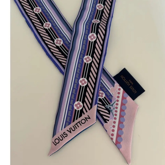 LOUIS VUITTON Silk Pop Monogram BB Bandeau Scarf - Picture 11 of 17
